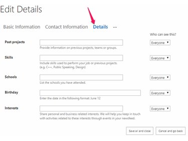 Edit Your Other Details