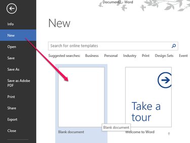 Open a New Document