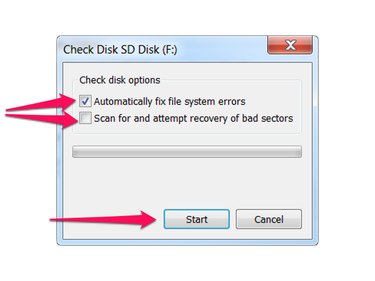 Check Disk dialog