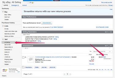 My eBay Page