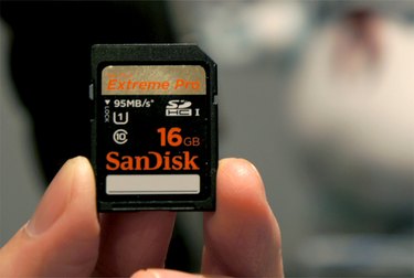 An SD card