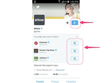 Follow other accounts (Android 5.0)