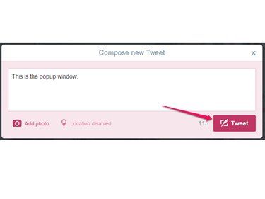 Type Your Message and Click Tweet