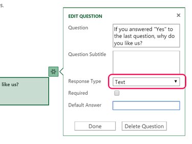 The Text Response Type.