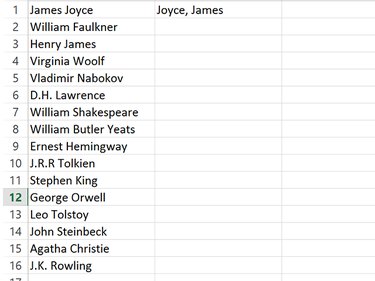 Enter an example of the change you want to make to the names layout.