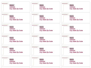 Select the word or line  to change in each label.