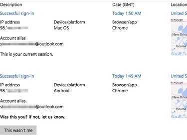 MSN Activity page
