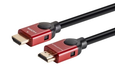 Red HDMI cable