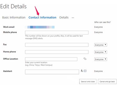 Edit Your Contact Information