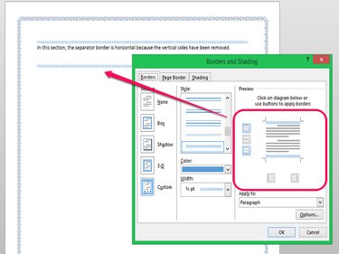Horizontal Border for One Column
