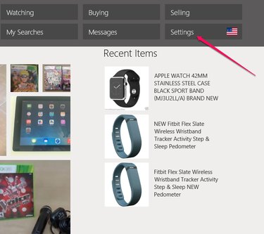 In the Menu Bar