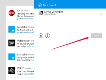 Type Your Message and Click Tweet