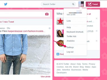 Click Your Profile Photo and Select Settings