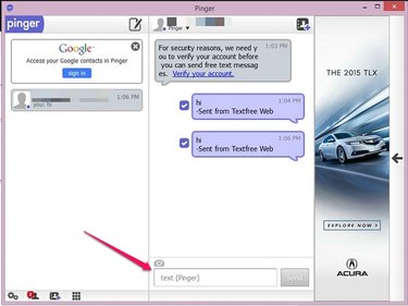 Send Text on Desktop