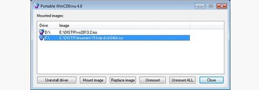 A screenshot of wincdemu