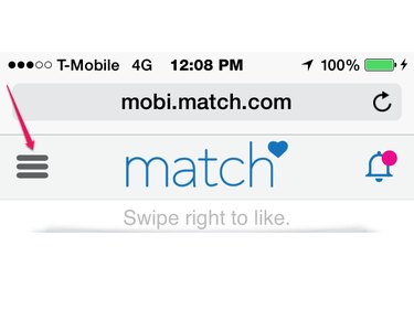Tap the Menu Icon