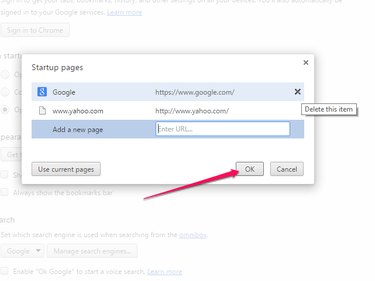 Enter Yahoo.com and Click OK