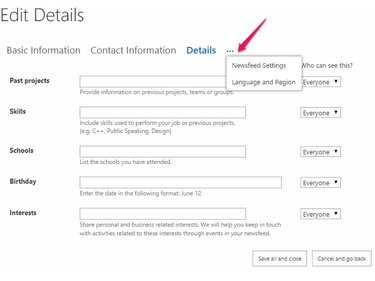 Click the Ellipsis for Additional Options