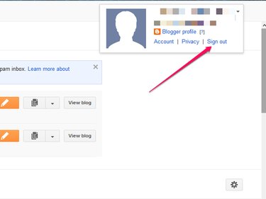 Sign Out of Google Through Blogger