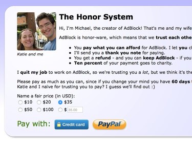 Choose whether or not to pay and, if so, how much.