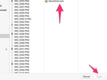 Choose file, then click Open.