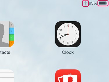 Bluetooth and Battery Icons