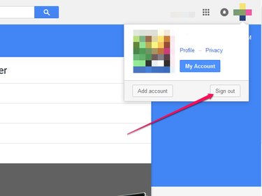 Sign Out of Google