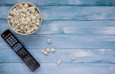 Popcorn with TV remote controler