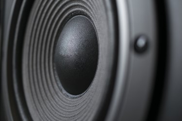 Full Frame Shot Of Speaker