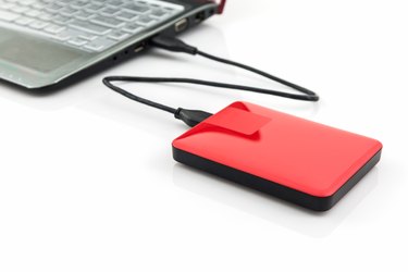 External hard drive for backup.