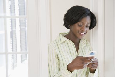 Young woman using a mobile phone