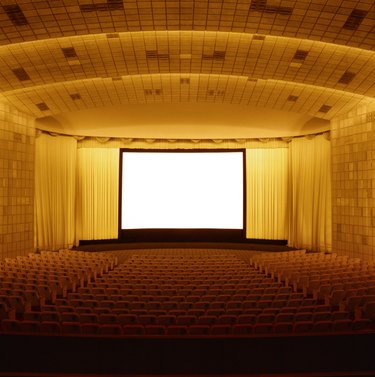 Empty movie theatre
