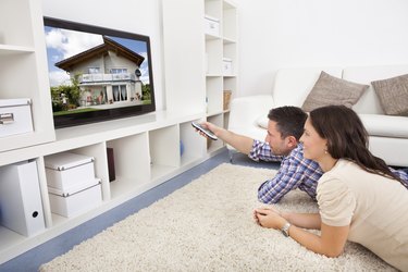 Couple Watching Television
