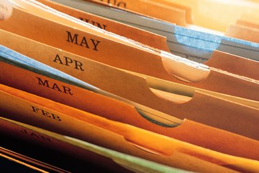 Monthly file folders