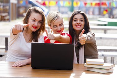 Thumbs up Students